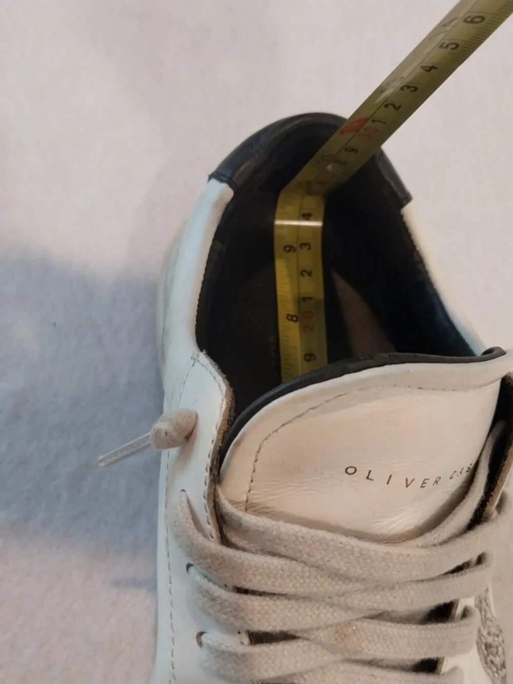 Oliver Cabell Sneakers Womens 7.5 38 White Leather Designer Casual Shoes Glitter
